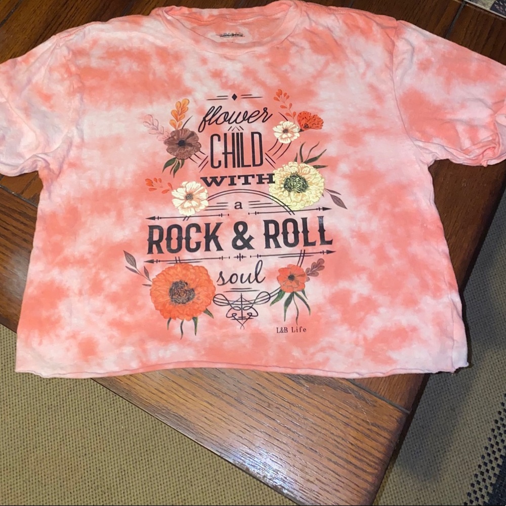 Printed Tye Dye crop top